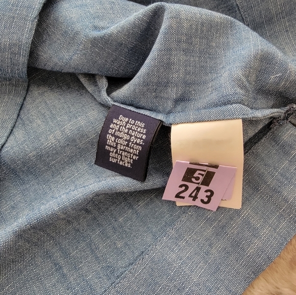 J. Crew Chambray Embellished Tie Shoulder Top, XS - Picture 13 of 13